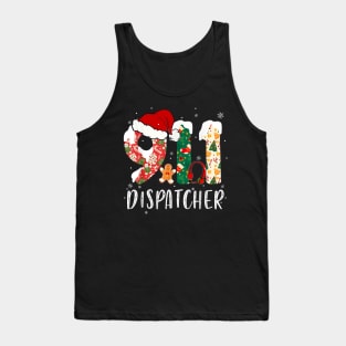 911 Dispatcher Christmas Tank Top